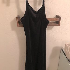 Basic Black Velvet Dress NWOT